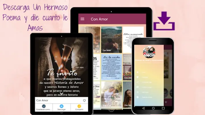 Poemas de Amor y Sentimientos android App screenshot 0