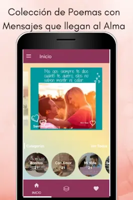 Poemas de Amor y Sentimientos android App screenshot 10