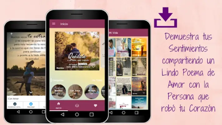Poemas de Amor y Sentimientos android App screenshot 1