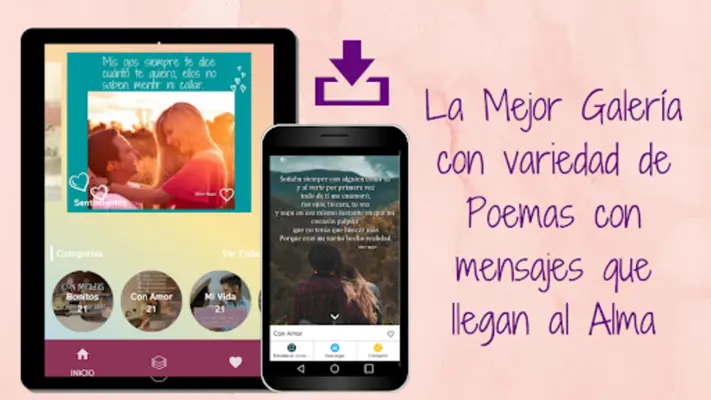 Poemas de Amor y Sentimientos android App screenshot 2